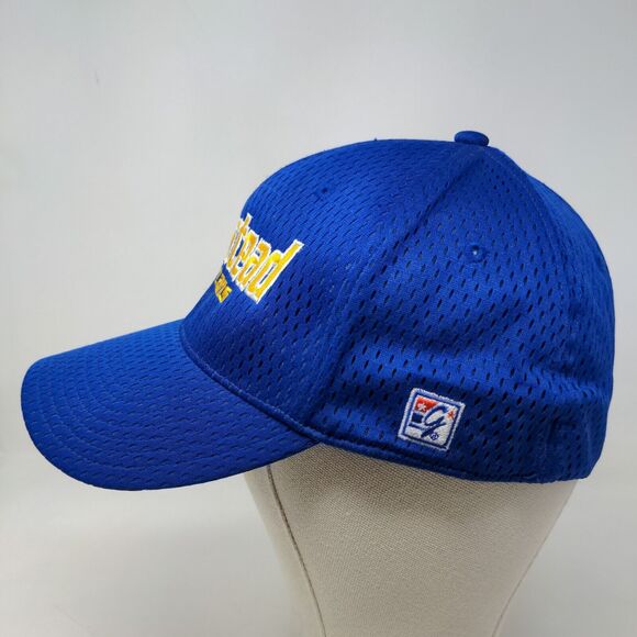 The Game Men's Fitted Hat Blue Embroidered Homestead Spartans Logo Polyester - Picture 3 of 7